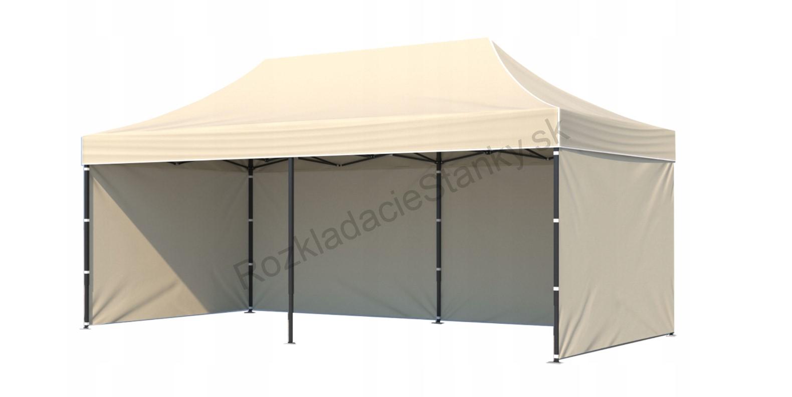 rozkladací stan TENTS PROFI/silnejšia konš.4x4cm noha/ 3x6 béžový